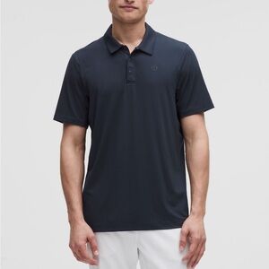 Lululemon Logo Sport Polo Shirt Sleeve - Navy